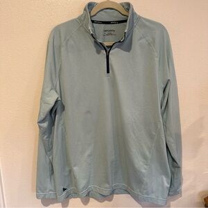 UNTUCKit Men’s Sky Blue Quarter-Zip Pullover Size L